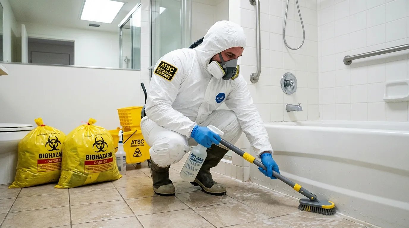 Decontamination equipment deployed for Blood Cleanup in Mashpee